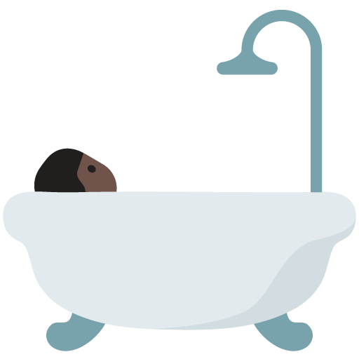 Persona Che Fa Il Bagno: Carnagione Scura