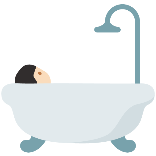 Persona Che Fa Il Bagno: Carnagione Chiara