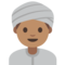 Persona Con Turbante: Carnagione Media