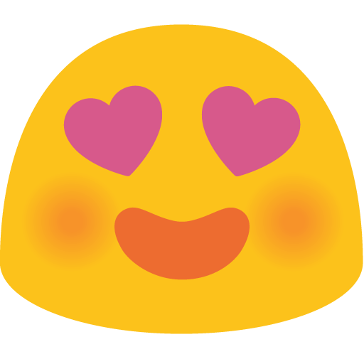 Faccina Con Sorriso E Occhi A Cuore