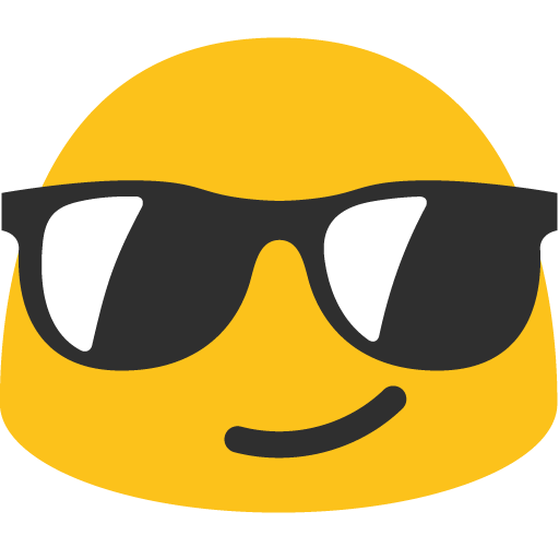 Faccina Con Sorriso E Occhiali Da Sole