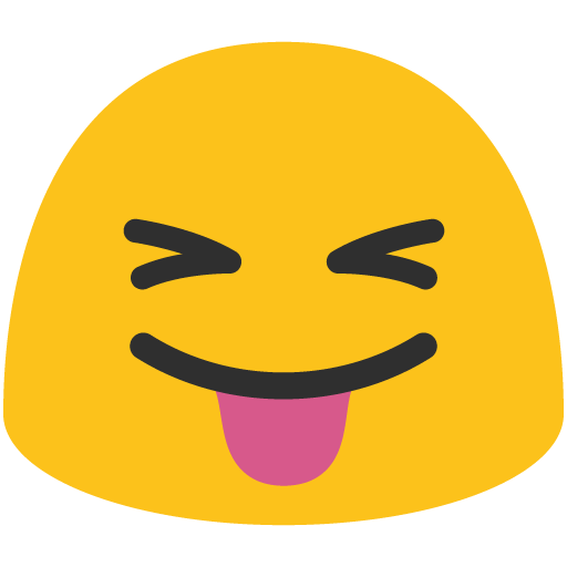 Faccina Con Un Gran Sorriso Che Mostra La Lingua