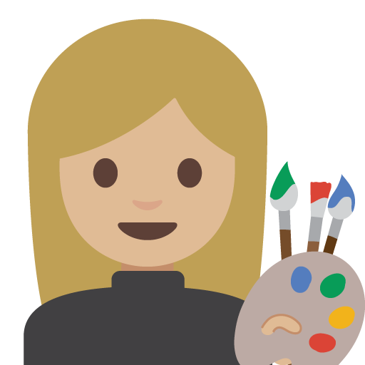 Artista Donna: Carnagione Medio-Chiara