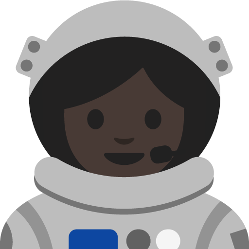 Astronauta Donna: Carnagione Scura