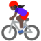 Ciclista Donna: Carnagione Scura