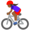 Ciclista Donna: Carnagione Medio-Scura