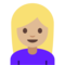 Donna: Carnagione Medio-Chiara, Capelli Biondi