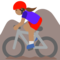 Ciclista Donna Di Mountain Bike: Carnagione Media