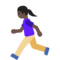 Donna Che Corre: Carnagione Scura