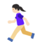 Donna Che Corre: Carnagione Chiara