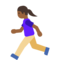 Donna Che Corre: Carnagione Medio-Scura