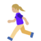 Donna Che Corre: Carnagione Medio-Chiara