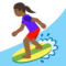 Surfista Donna: Carnagione Medio-Scura