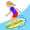Surfista Donna: Carnagione Medio-Chiara
