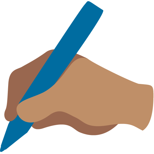 Mano Che Scrive: Carnagione Media