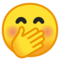 Faccina Con Mano Sulla Bocca