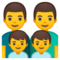 Famiglia: Uomo, Uomo, Bambino, Bambino