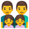 Famiglia: Uomo, Uomo, Bambina, Bambina