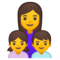 Famiglia: Donna, Bambina, Bambino
