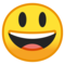 Faccina Con Un Gran Sorriso E Occhi Spalancati