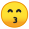 Faccina Che Bacia Con Occhi Sorridenti