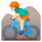 Ciclista Uomo Di Mountain Bike: Carnagione Chiara