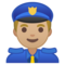 Poliziotto Uomo: Carnagione Medio-Chiara
