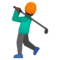 Persona Che Gioca A Golf: Carnagione Scura