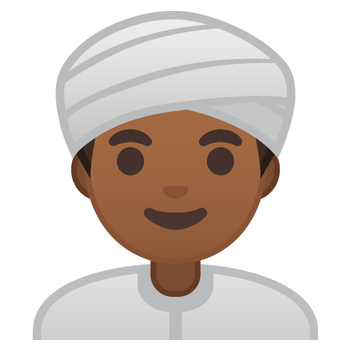 Persona Con Turbante: Carnagione Medio-Scura