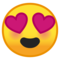 Faccina Con Sorriso E Occhi A Cuore