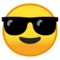 Faccina Con Sorriso E Occhiali Da Sole
