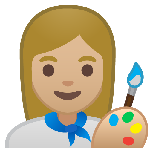 Artista Donna: Carnagione Medio-Chiara