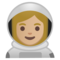 Astronauta Donna: Carnagione Medio-Chiara