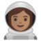Astronauta Donna: Carnagione Media