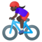 Ciclista Donna: Carnagione Scura