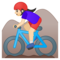 Ciclista Donna Di Mountain Bike: Carnagione Chiara
