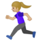 Donna Che Corre: Carnagione Medio-Chiara