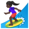 Surfista Donna: Carnagione Scura