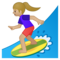 Surfista Donna: Carnagione Medio-Chiara