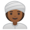 Donna Con Turbante: Carnagione Medio-Scura