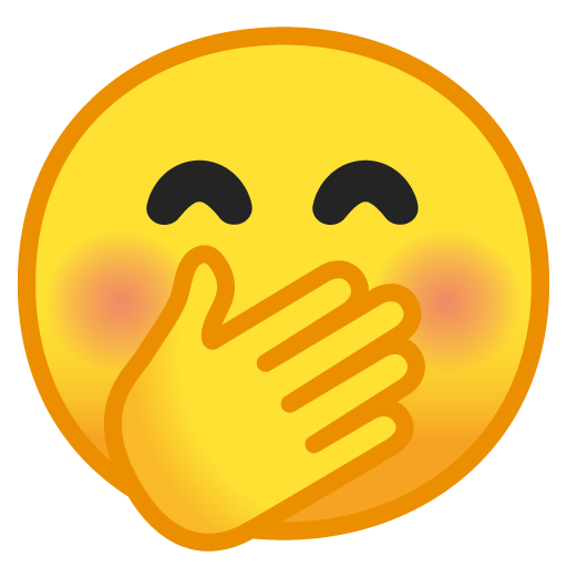 Faccina Con Mano Sulla Bocca