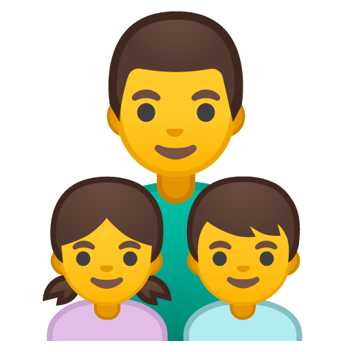 Famiglia: Uomo, Bambina, Bambino