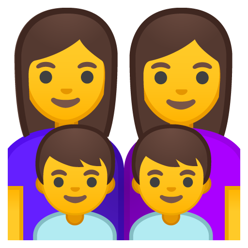 Famiglia: Donna, Donna, Bambino, Bambino
