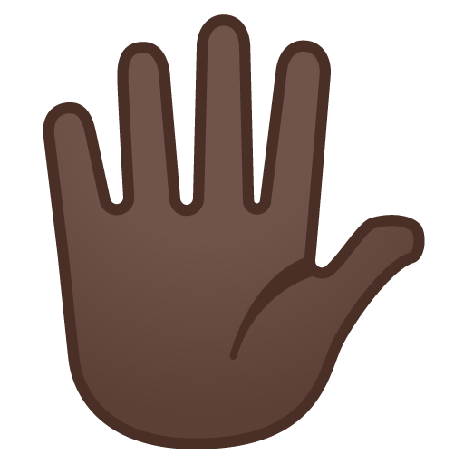 Mano Aperta: Carnagione Scura