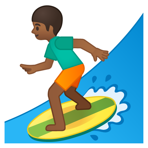 Surfista Uomo: Carnagione Medio-Scura