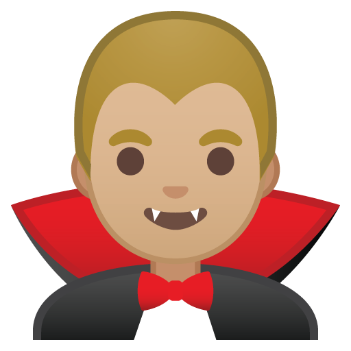 Vampiro Uomo: Carnagione Medio-Chiara
