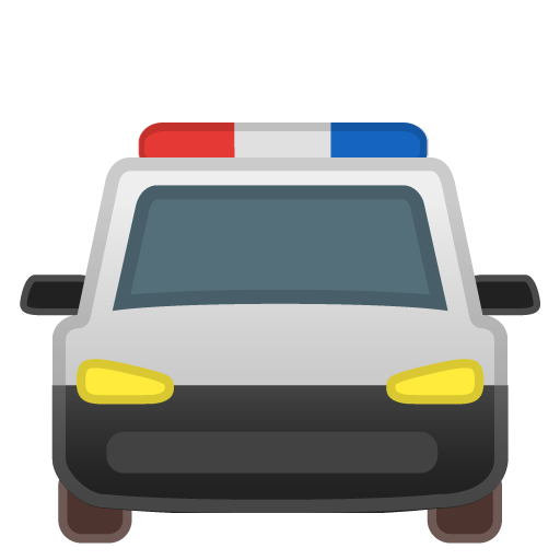 Macchina Della Polizia In Arrivo