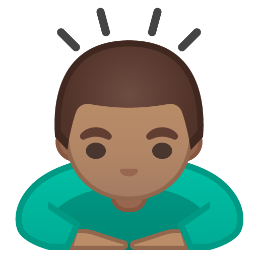 Persona Che Fa Un Inchino Profondo: Carnagione Media