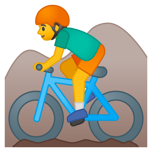 Ciclista Di Mountain Bike
