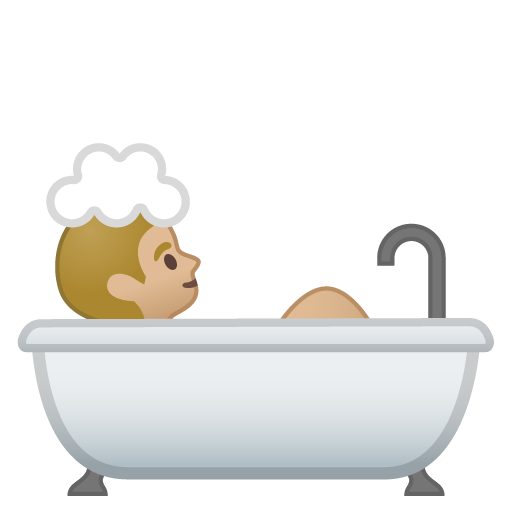 Persona Che Fa Il Bagno: Carnagione Medio-Chiara